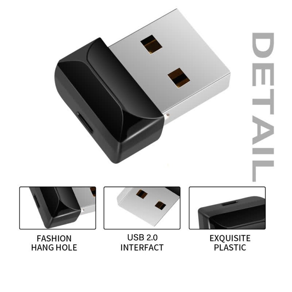 Super mini cle usb flash drive 32GB waterproof pen drive 64GB 128GB pendrive 16GB 8GB Black memoria usb flash flash memory stick