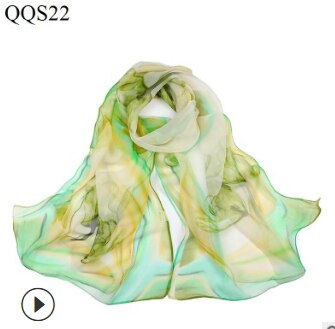 beach flower print Georgette chiffon scarf silk square hijab cool shawl ladies foulard femme Scarves hair bufanda mujer: 6