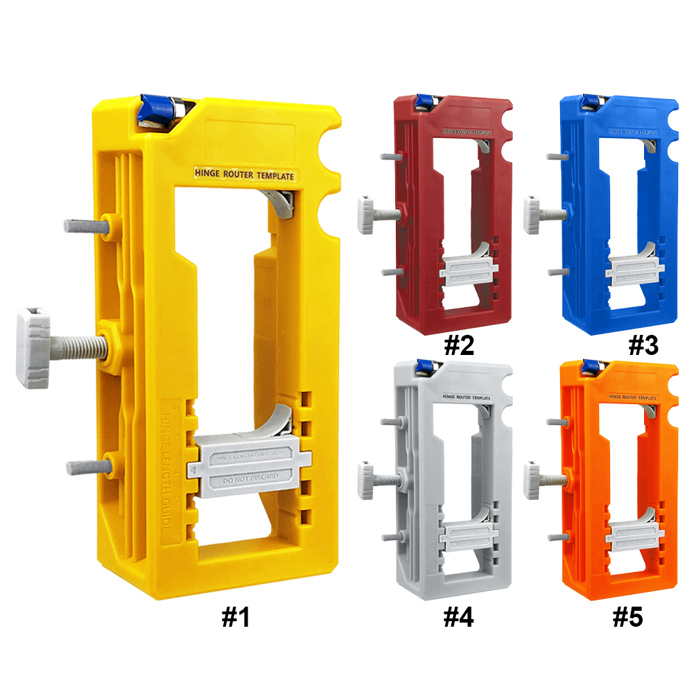 Door Hinge Mortiser Hinge Installation Kit Door Hinge Router Template Hinge Tool for 3 Inch To 5 Inch Hinges