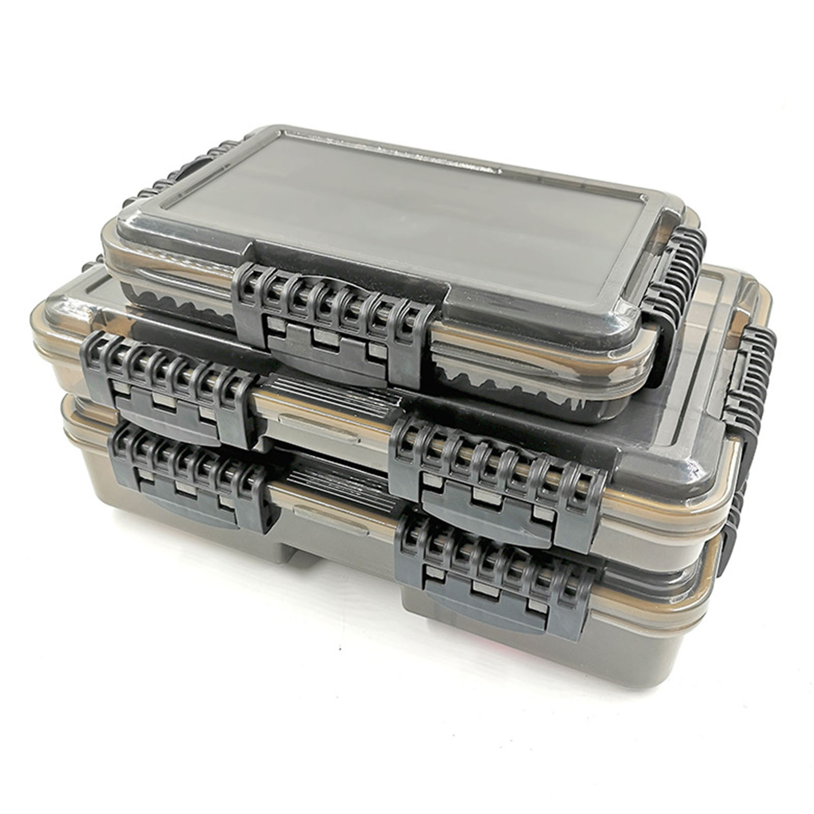 Waterproof Fishing Tackle Box Organizer Removable Dividers Transparent Storage Case For Lures Baits Hooks Anglers Large Capacity