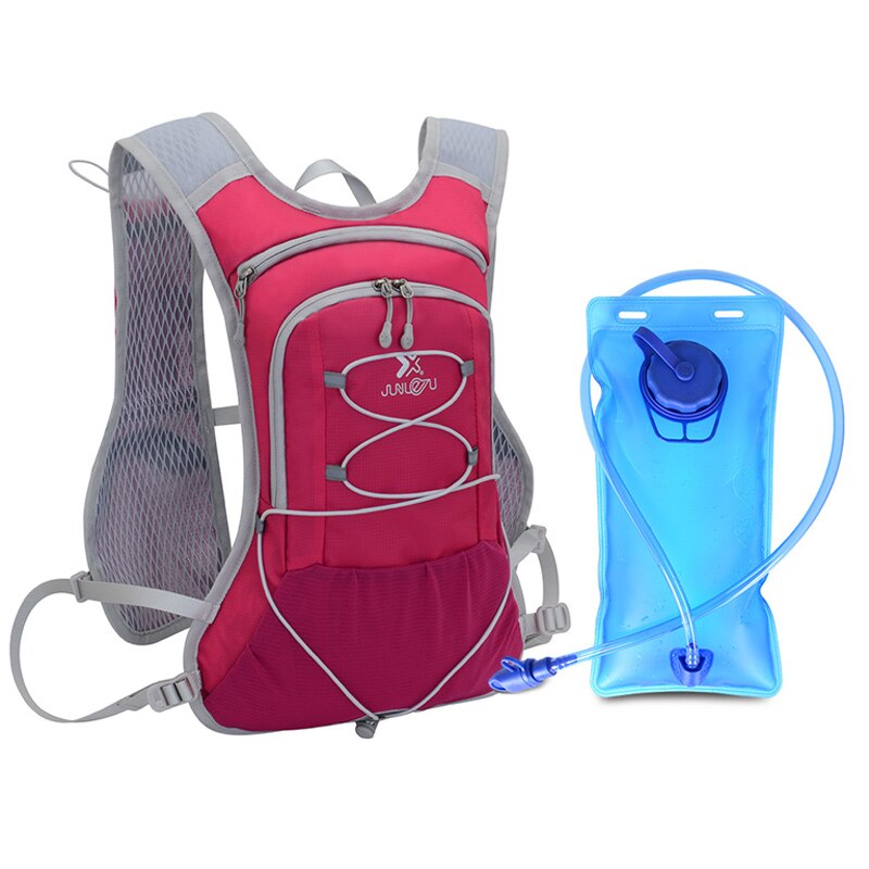 Utomhus cykling ryggsäck med blåsa sport vatten pack resor ryggsäck sport väska camping ridning vandring ryggsäck vatten väska: Röd