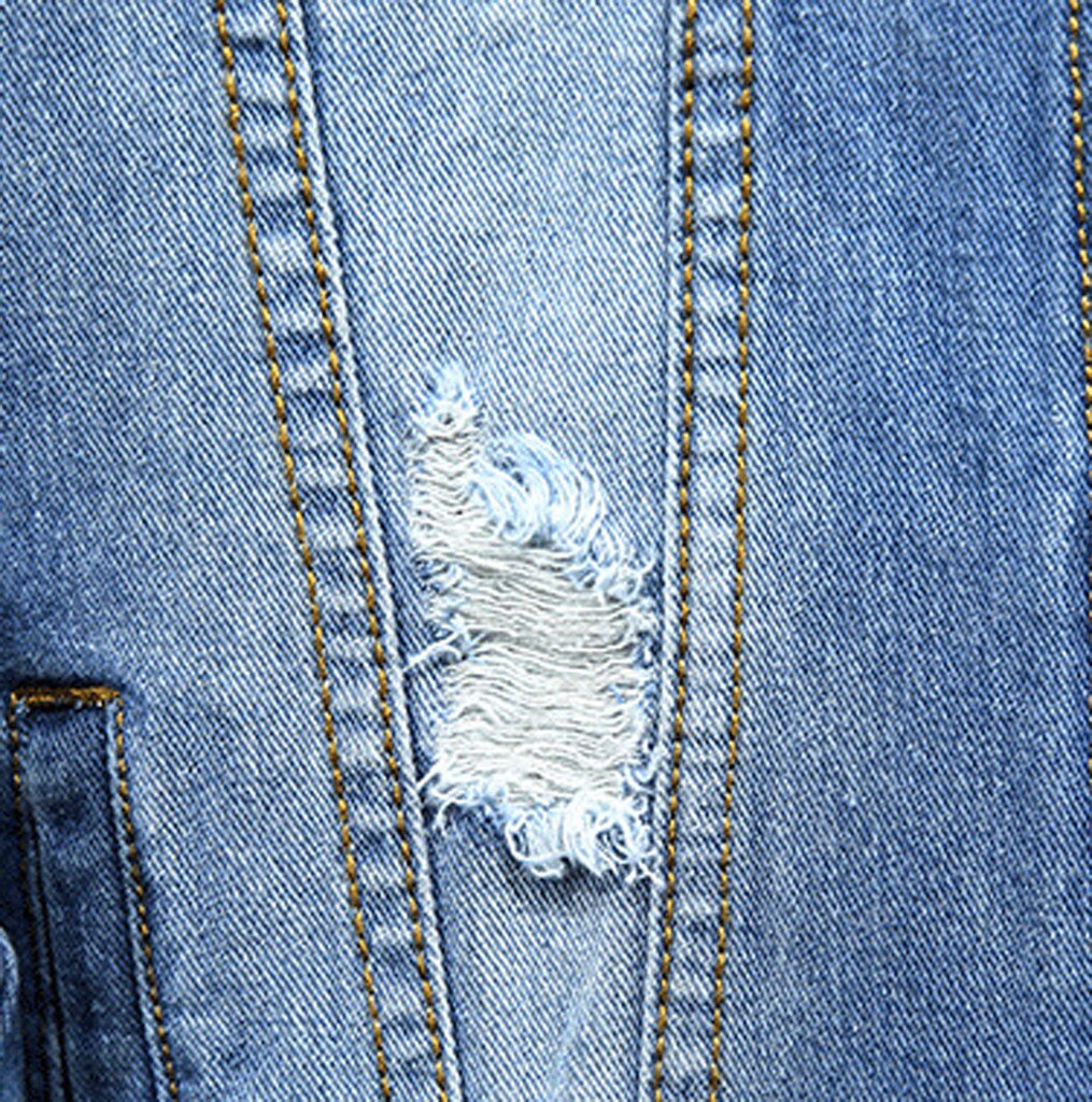 Mens Coat Casual Velvet Cowboy Loose Button Long Sleeve Keep Warm Coat Turn-down Collar Single breasted denim jacket#1