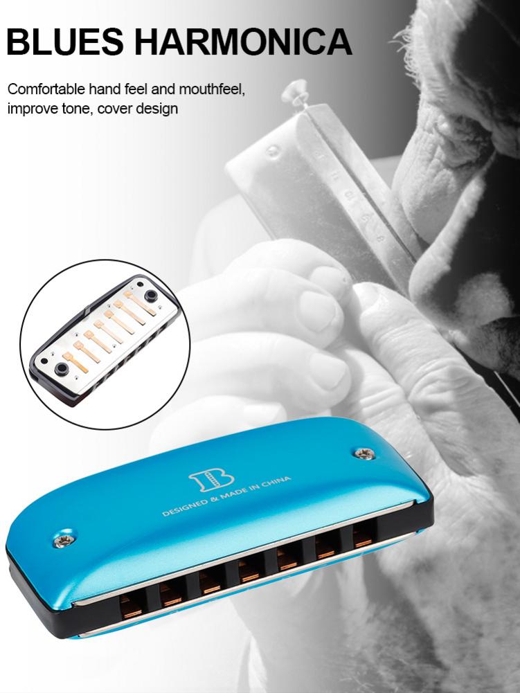 Harmonica Baby Fat 7hole Blues Color Harmonica Blues Jazz Rock Folk