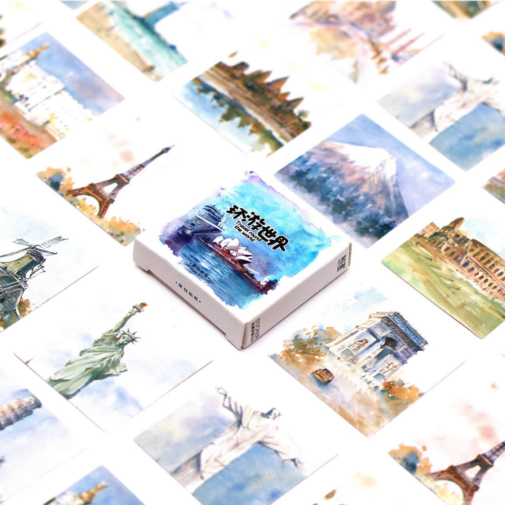 1 kpl sarjakuvamainen syksyinen metsä washiteippi tee-se-itse-koristeet scrapbooking-aiheinen ihana suunnittelija maalarinteippi scrapbooking-koristeluun: S