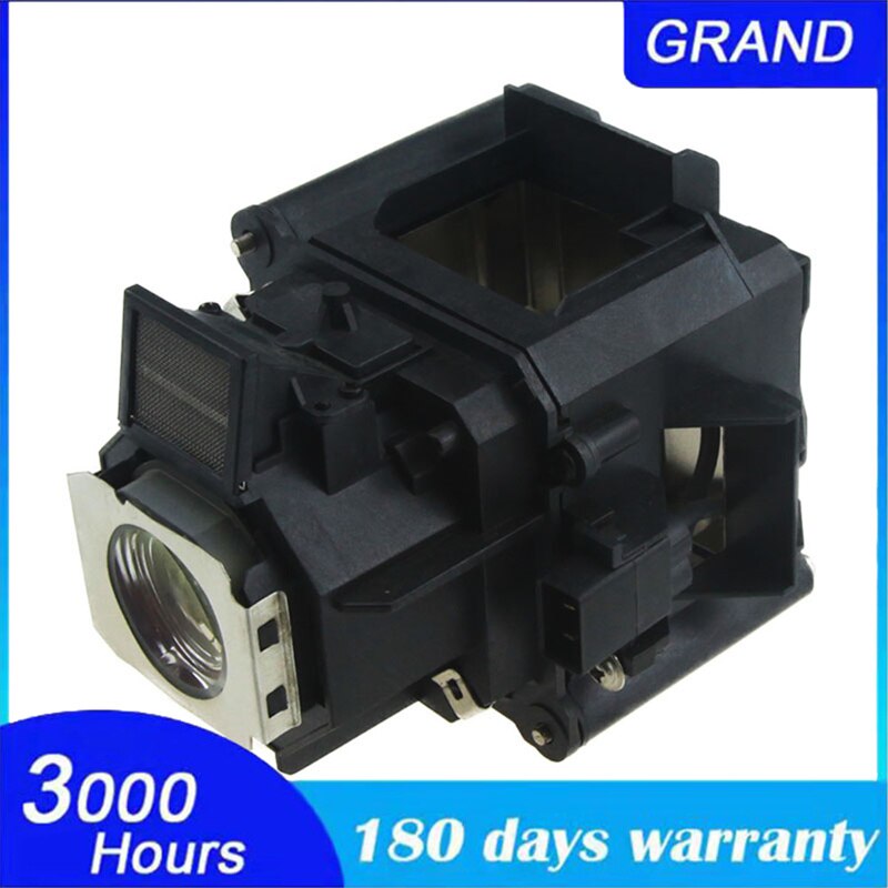 Lâmpada compatível elplp62 h346a/h351a para epson powerlite 4100/powerlite pro g5450wu/g5550/partes com carcaça happybate