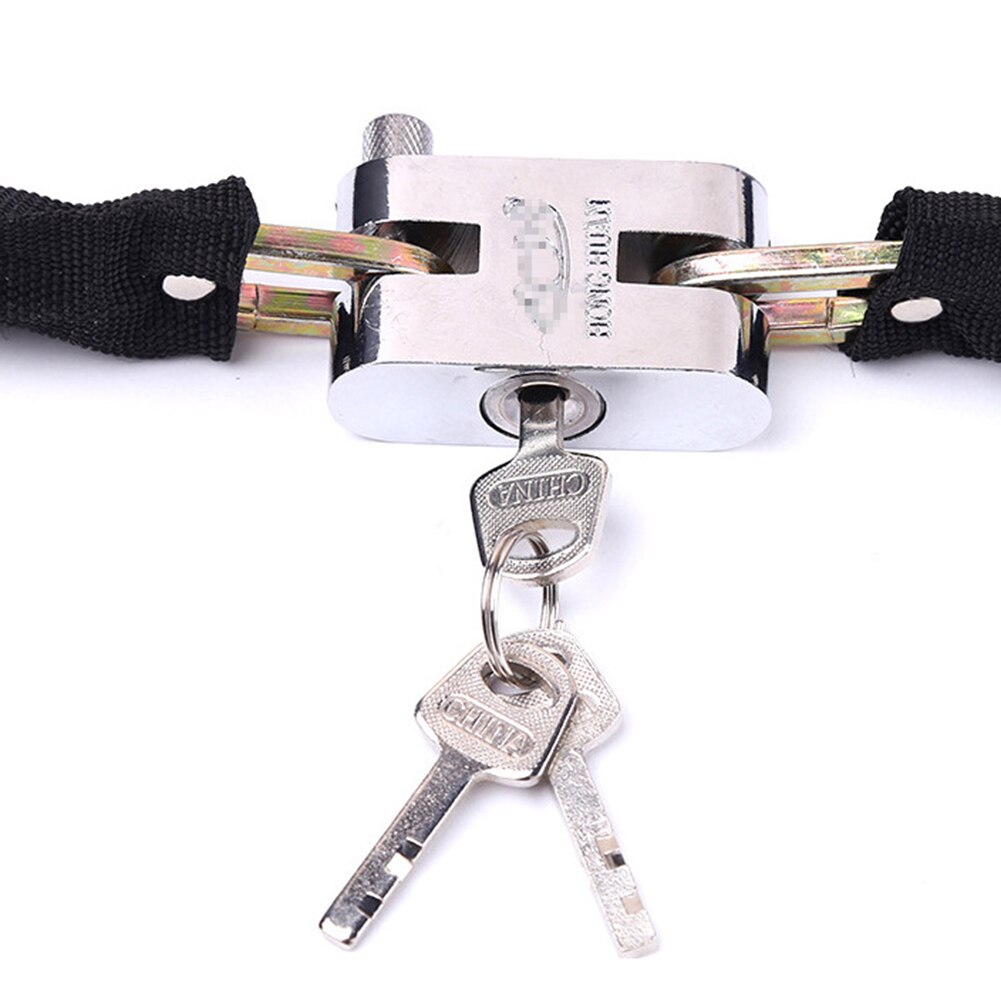 Universal Motorrad Motorrad Fahrrad Anti-diebstahl Sicherheit Kette Lock Vorhängeschloss