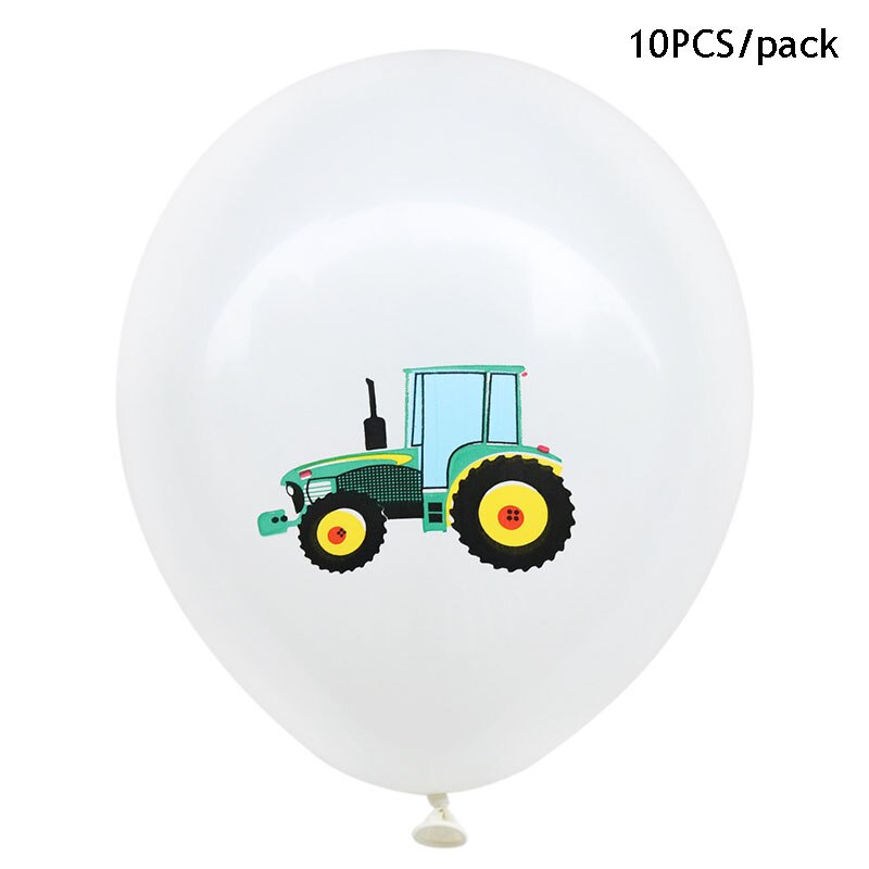 Happy Birthday Banner Birthday Party Decoration Birthday Decoration For Home Cartoons Engineering Vehicle Balloon Banner: ballon 4