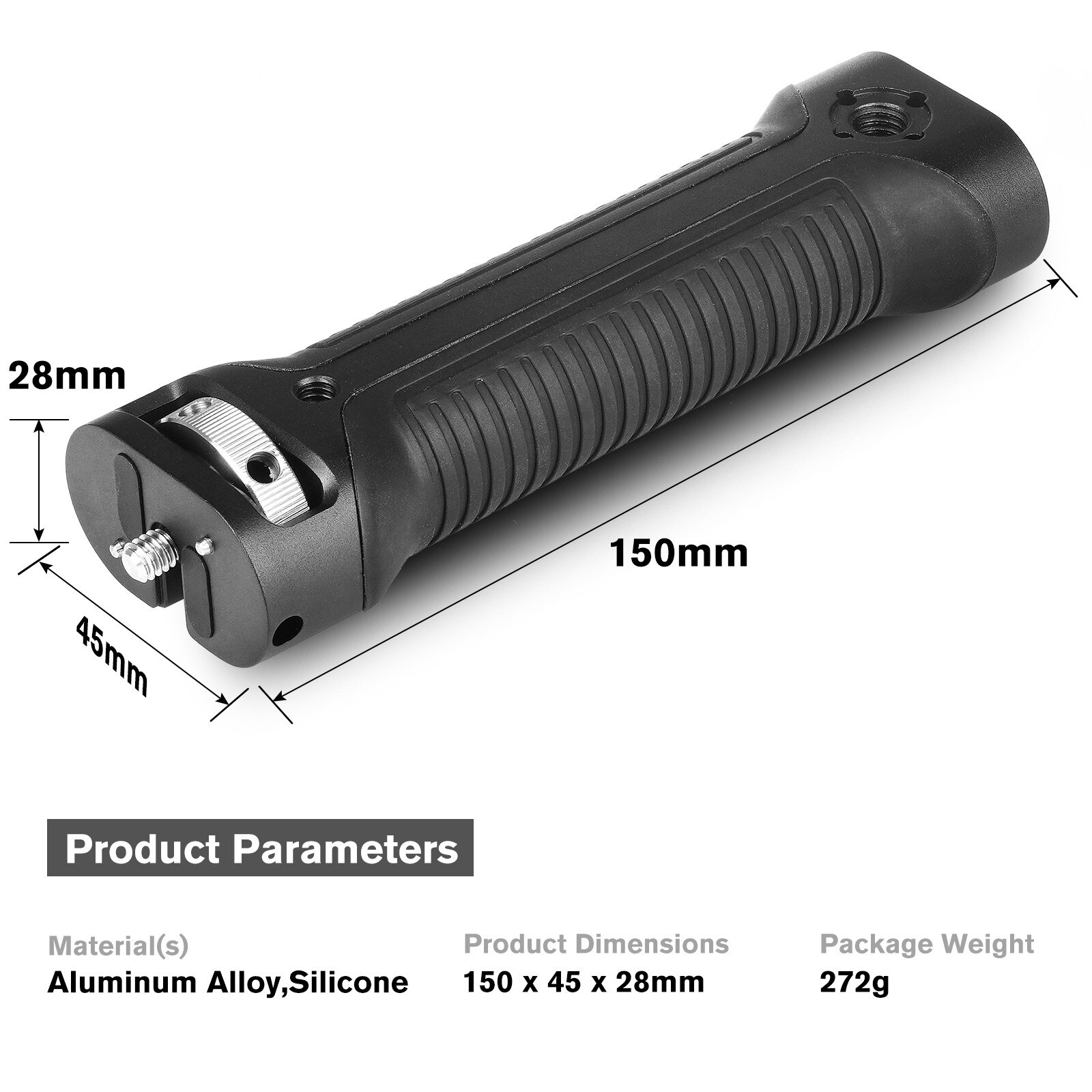 Neue Griff Verlängerung Hand Griff für Zhiyun Weebill S Weebill 2 Gimbal Stabilisator Handheld Zubehör mit 1/4 "Schraube See
