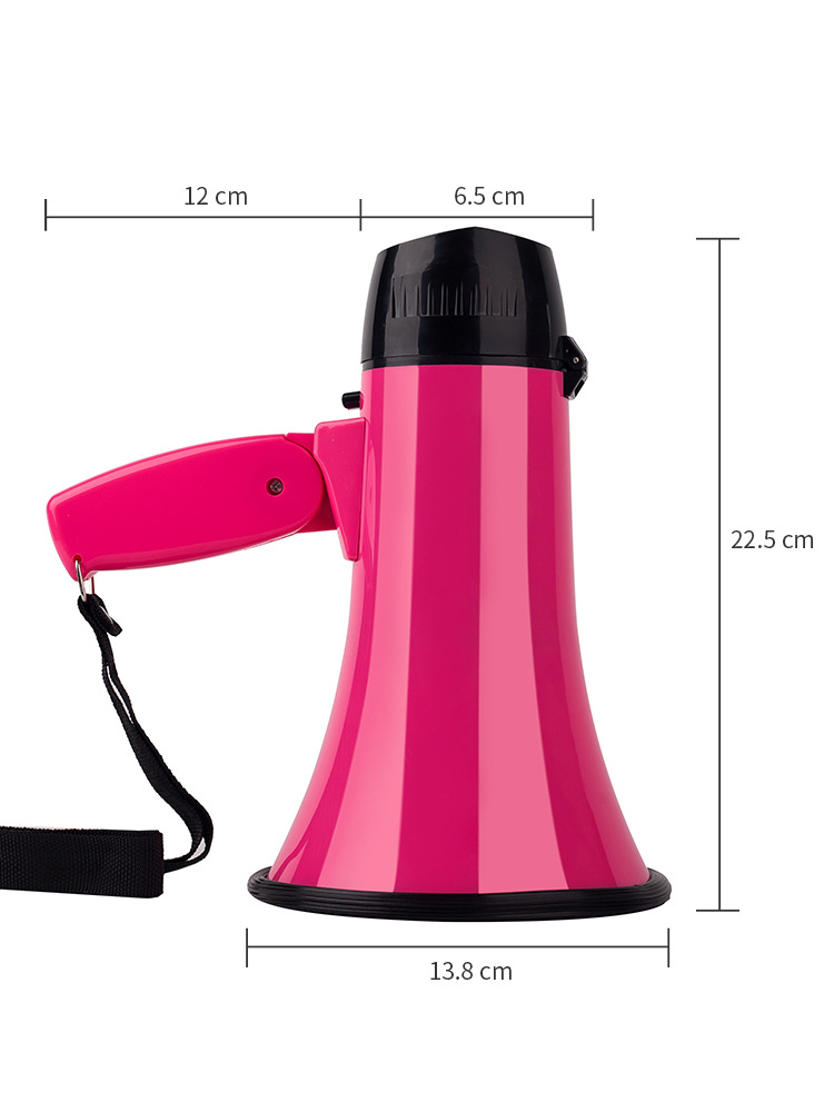 Multi-color Mode Handheld Megafoon Treble High-Power Hoorn Draagbare Opname Versterker