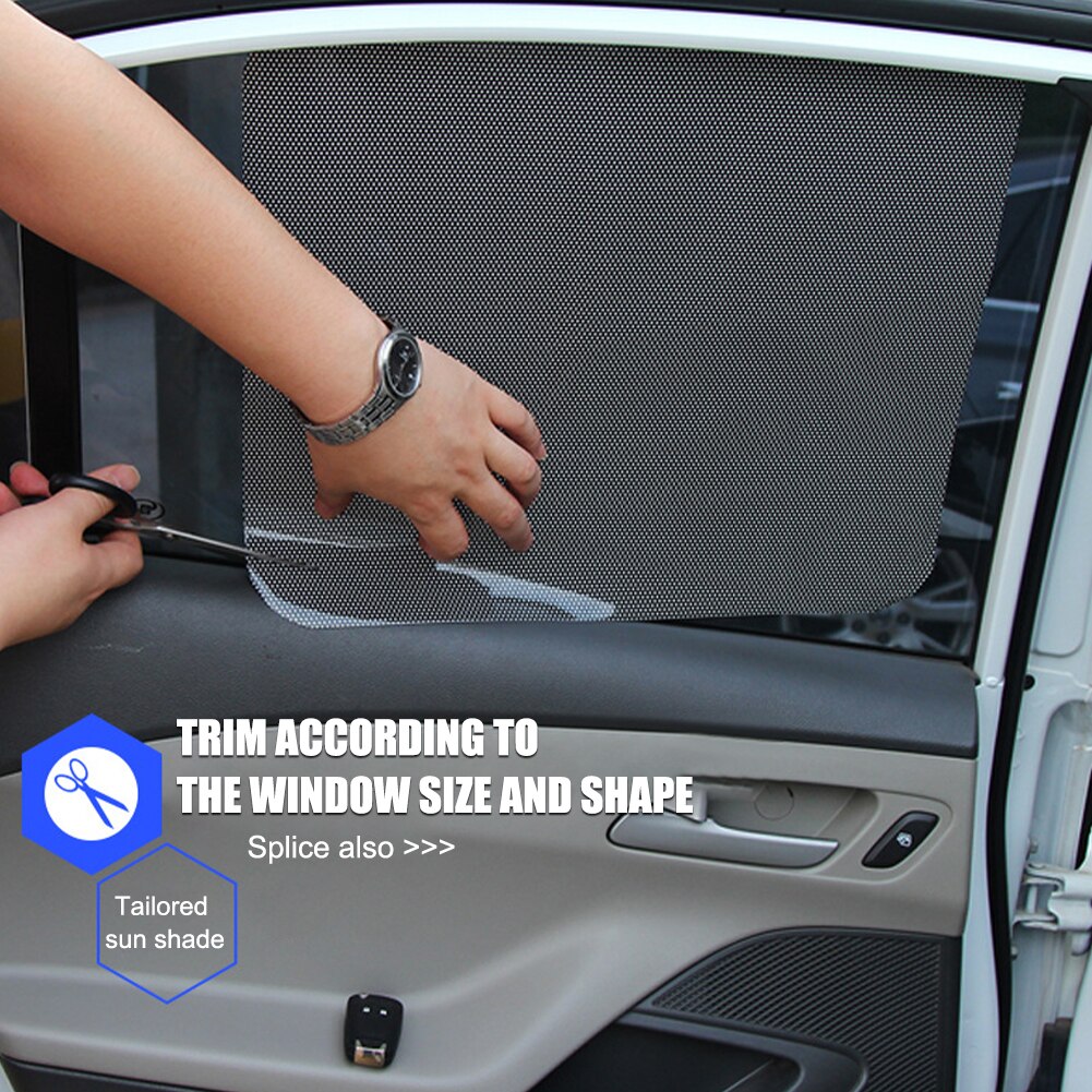 1Pair 105x52cm Car Curtain Windshield Sticker Sun shade UV Protection Sunshade Shield Cover Side Window Film Auto Stying