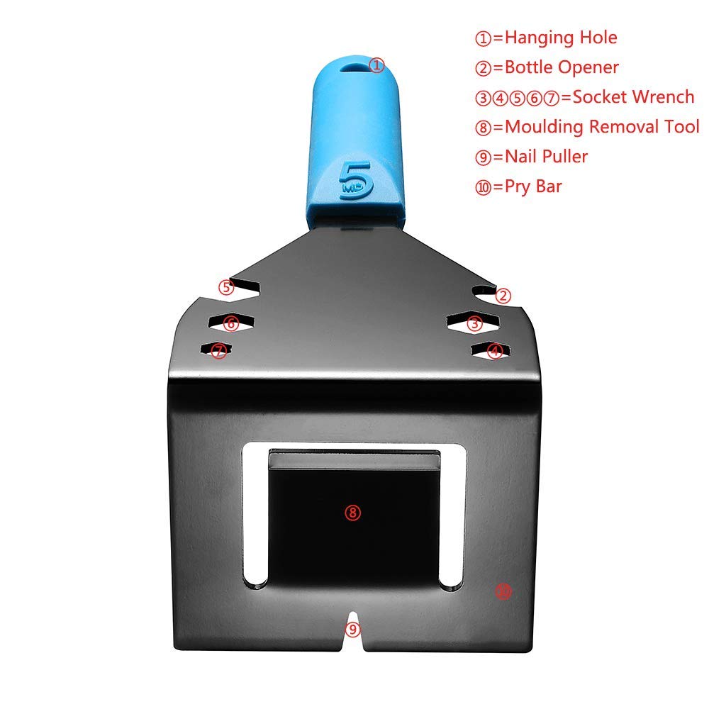 Trim Puller - Home Wood Siding Flooring Tile Remodeling Moulding Baseboard Skirting Board Removal Tool