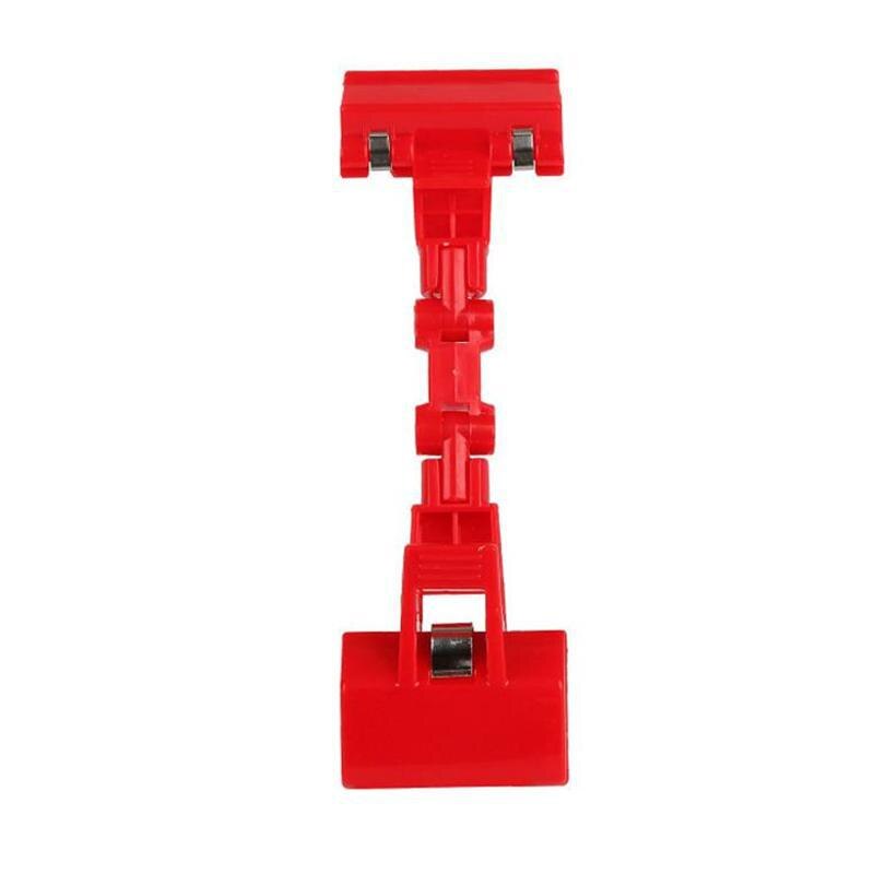 -skruer avgjort plast pop skilt kort display klipp prislapper holder svart etikett holder klemme skilt display: Rød