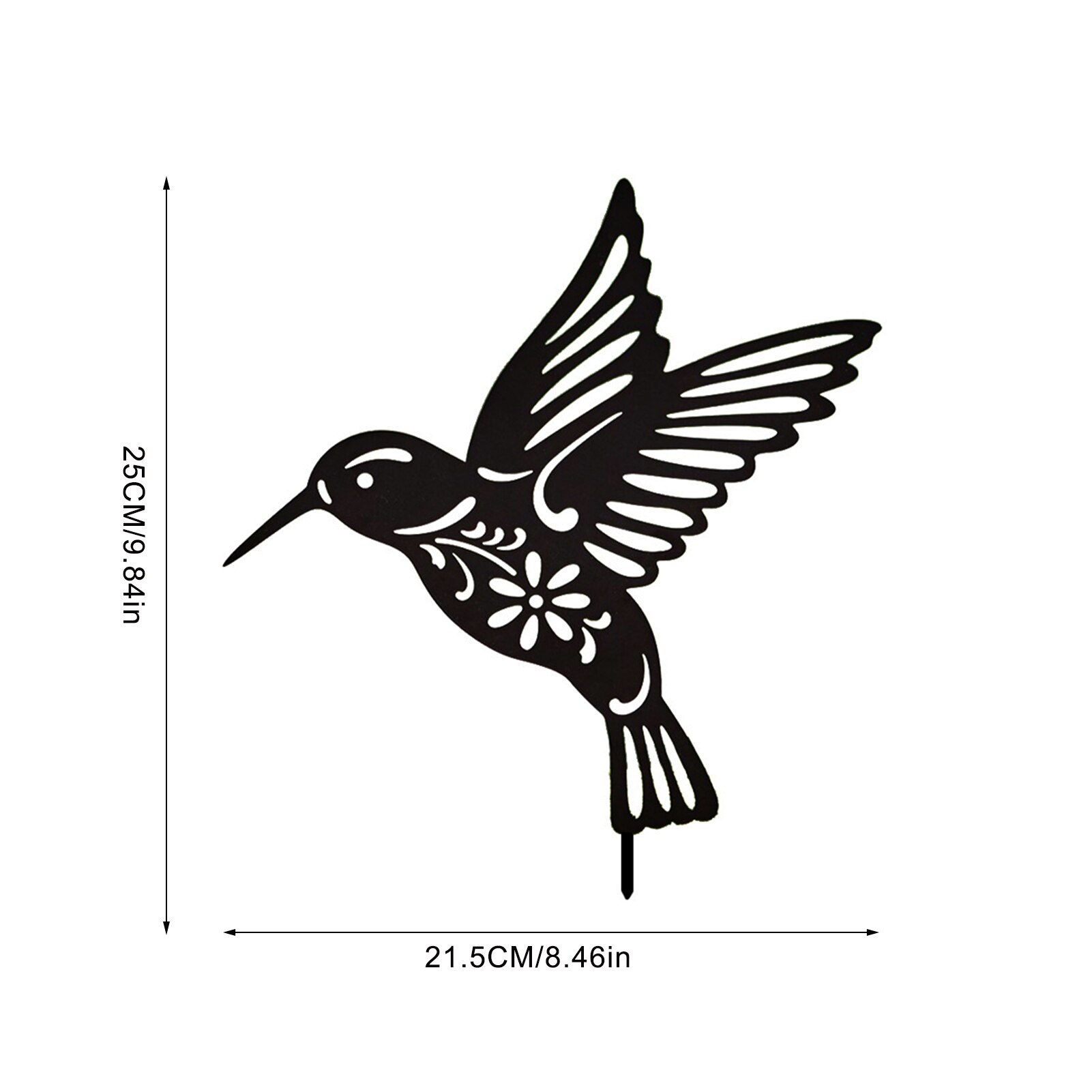 Yard Art Hummingbird Stake Tuin Decor Dier Silhouet Stake