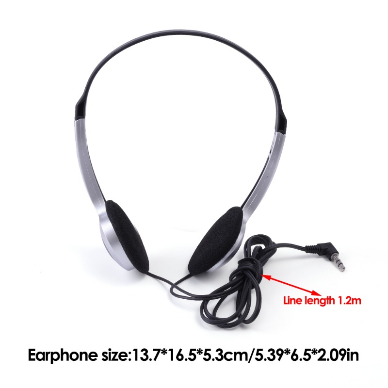 3.5mm Retro Headset Headphones Y2k Personality Wired Headset Music Mp3 Walkman Portable Wire Small Headphone Photo Props