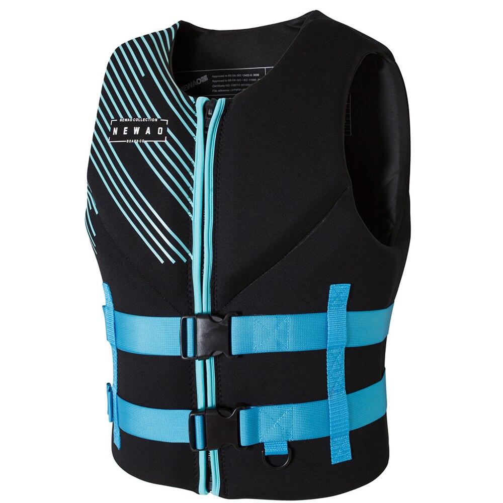 Chaleco salvavidas para Kayak para adultos, ayuda a la flotabilidad, chaleco salvavidas PFD, chaleco de seguridad para deportes acuáticos, natación, surf, pesca: Azul / L