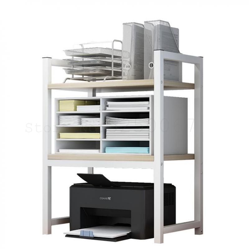 Support de bureau pour imprimante, meuble à Double pont, pour recevoir des documents, copieur, meuble de rangement multifonctionnel, Simple