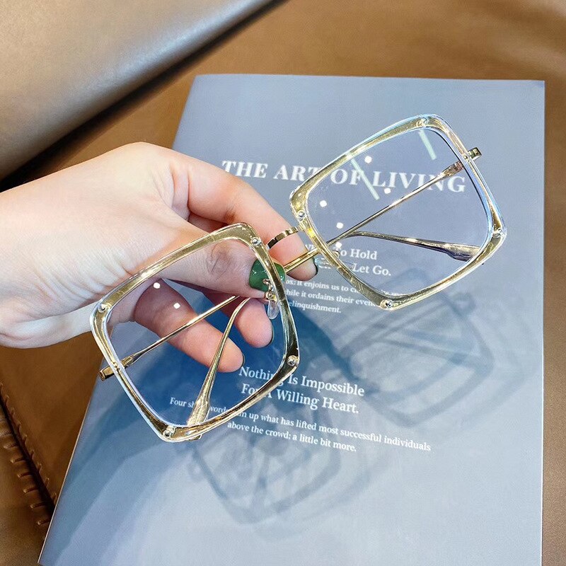 OEC-Verwaltung CPO Damen Platz Gläser Rahmen Frauen Trend Transparente Gläser Rahmen Männer Klare Gläser Brillen 0630