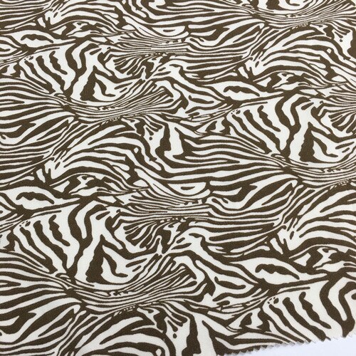 Spot Rayon Fine Twill Printed Fabric Zebra Printed Fabric Suspender Top Dress Fabric: 2