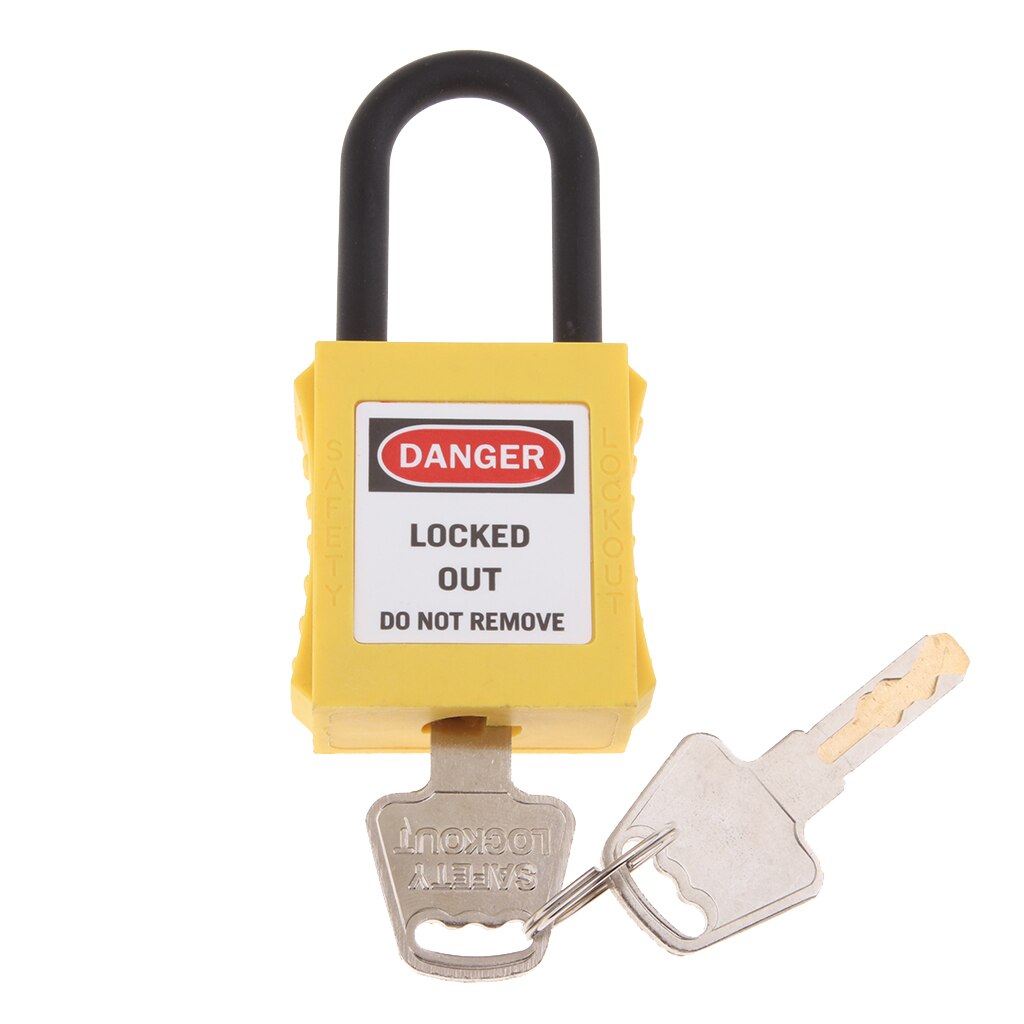 Heavy Duty Veiligheid Hangslot Lockout Tagout Lock Met Geïsoleerde Beugel Ingetoetst Verschillende