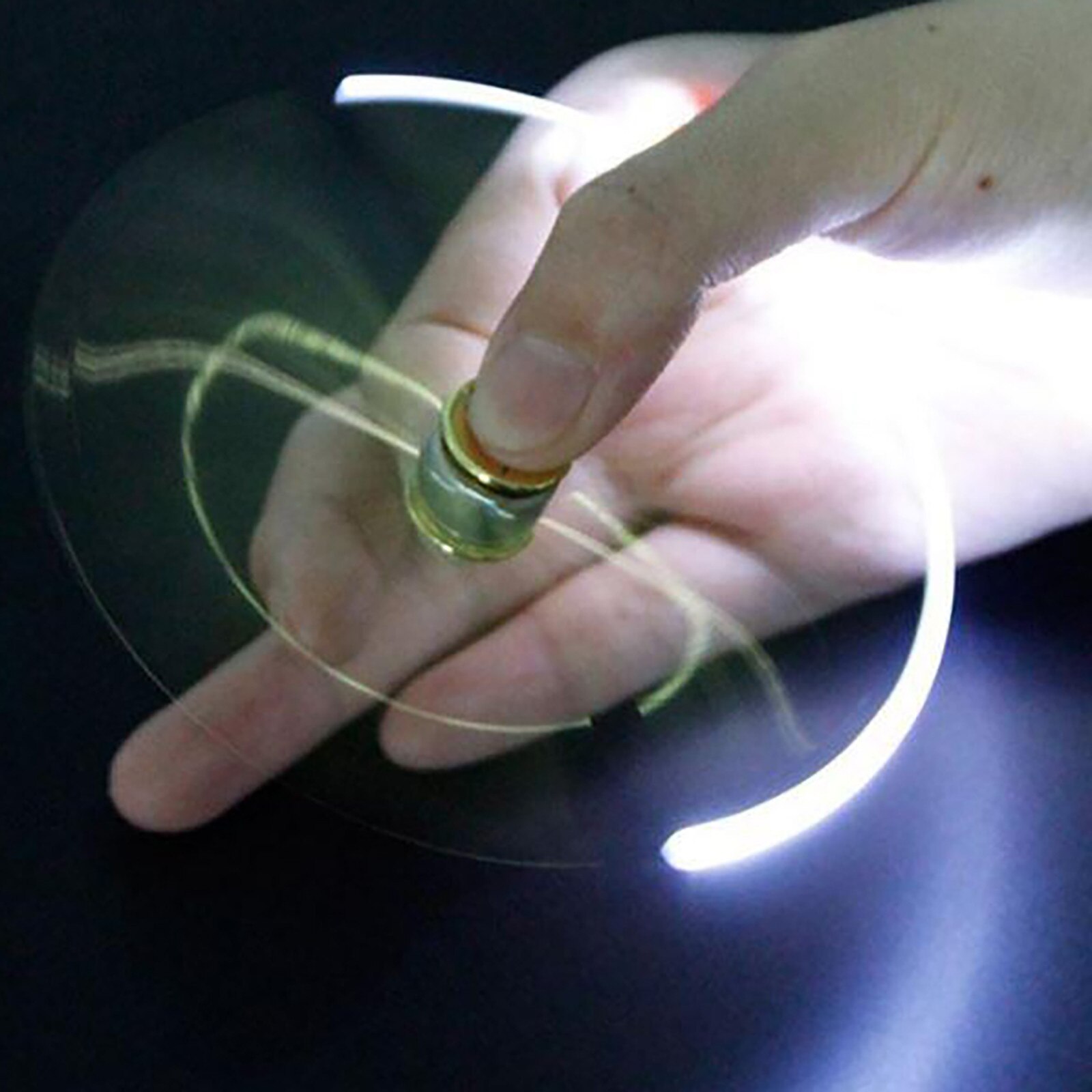 Giroscopio de descompresión giratorio LED multifunción Bolígrafo de Metal descomprimir la pluma giratoria, bolígrafo de descompresión