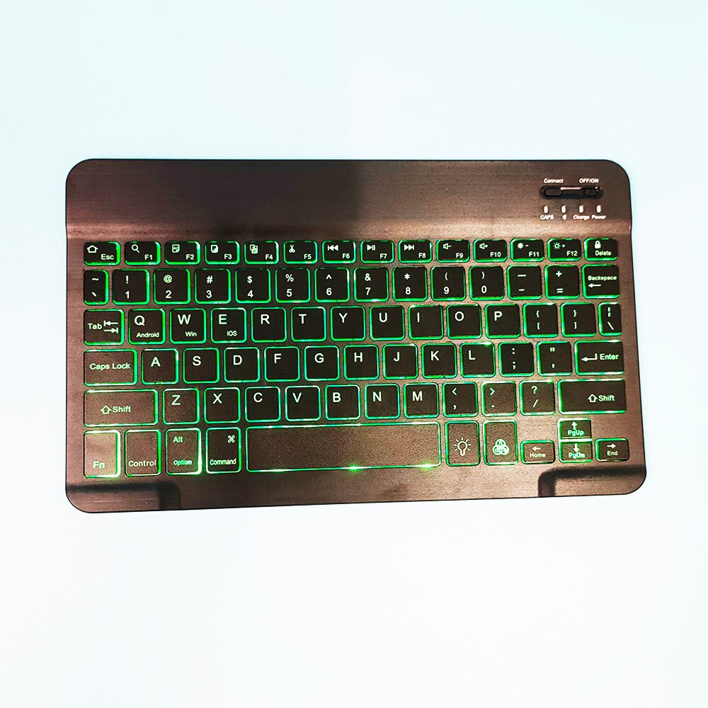 Bluetooth-toetsenbordhouder voor tablet 9-12 inch draadloos toetsenbord met achtergrondverlichting