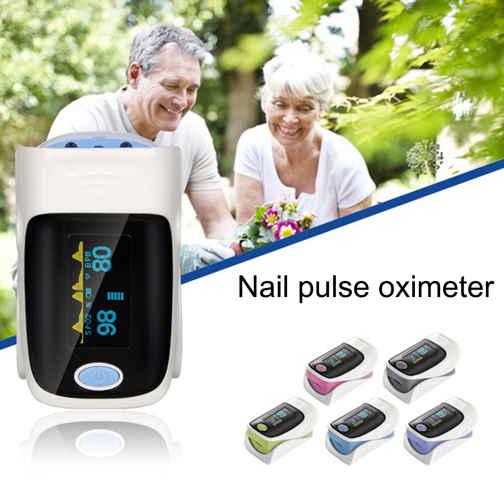 Blod ilt monitor finger puls oximeter ilt saturation monitor uden batteri hurtigt