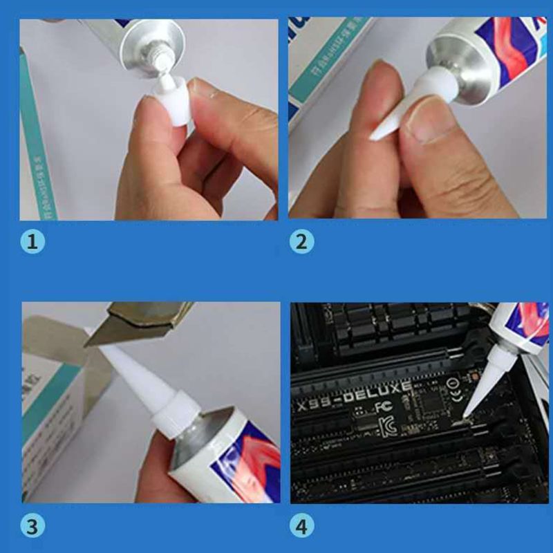 Kafuter-pasta adhesiva de silicona conductora térmica, 100g, K-5205 CPU, disipador térmico de goma