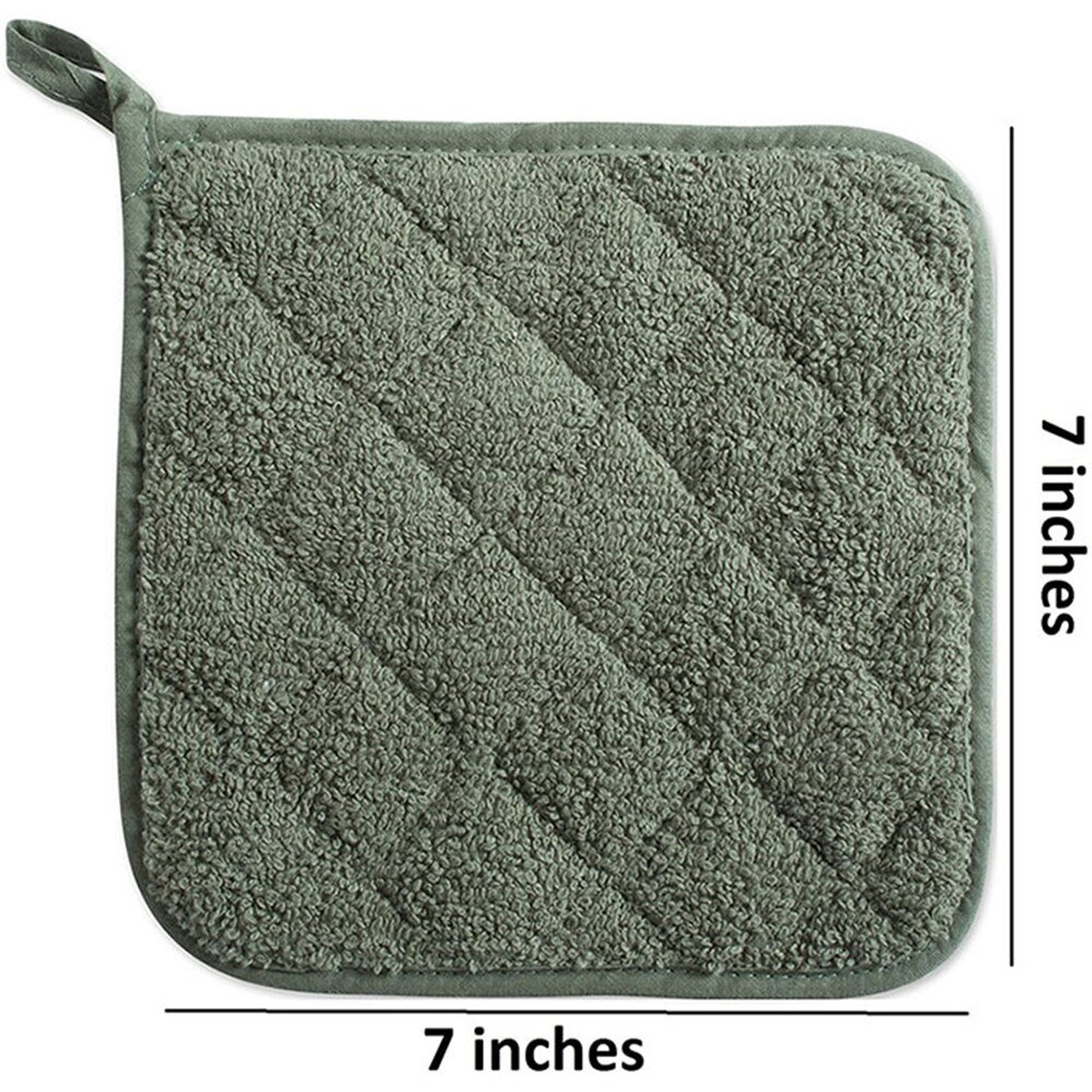 Multipurpose Katoen Pannenlap Koken Vierkante Pannenlappen Hittebestendige Pads Tafel Placemat Keuken Tool Bakken Accessoires