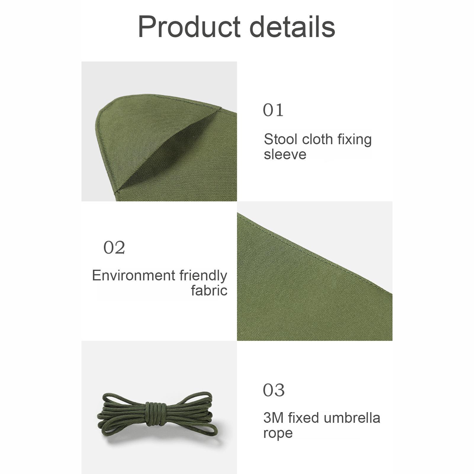 Outdoor Triangle Stool Fabric Camping Portable Triangle Stool Cloth Stable Triangle Stool Accessories for Fishing Hiking