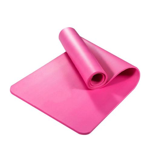 Anti-slip Yoga Mats Thicken NBR Yoga Exercise Pad Gym Home Fitness Exercise Yoga Pilates Mat For Fitness Gymnastics Pilates: Pink