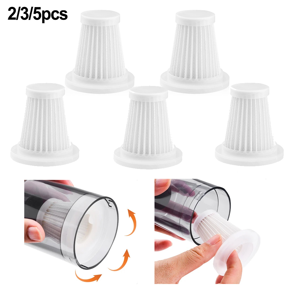 2 3 5 Stuks Herbruikbare Auto Stofzuiger Vervangen Accessoires Wasbare Filters Handheld Stofzuiger Accessoires Herbruikbaar