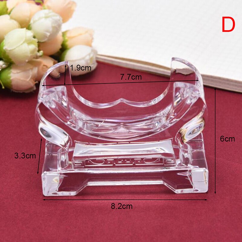 1Pcs Clear Jewelry Bracelet Display Holder Bangle Organizer Rack Acrylic Bracelet Display Collar Stand Holder: D