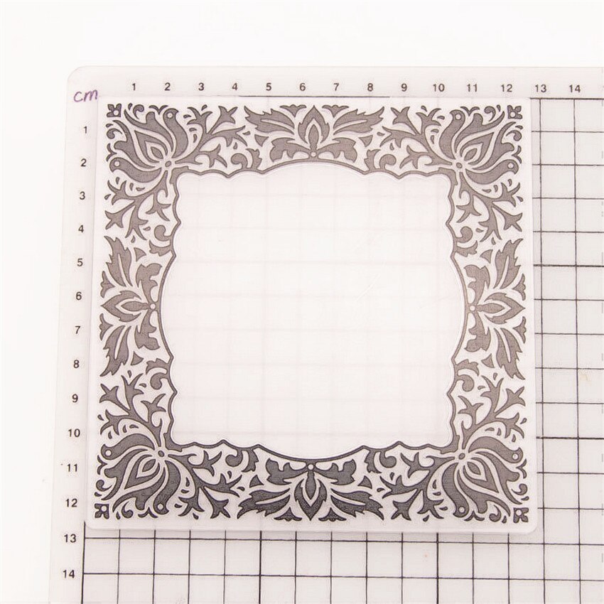 plastic Square craft card making paper card album wedding decoration clip Embossing folders