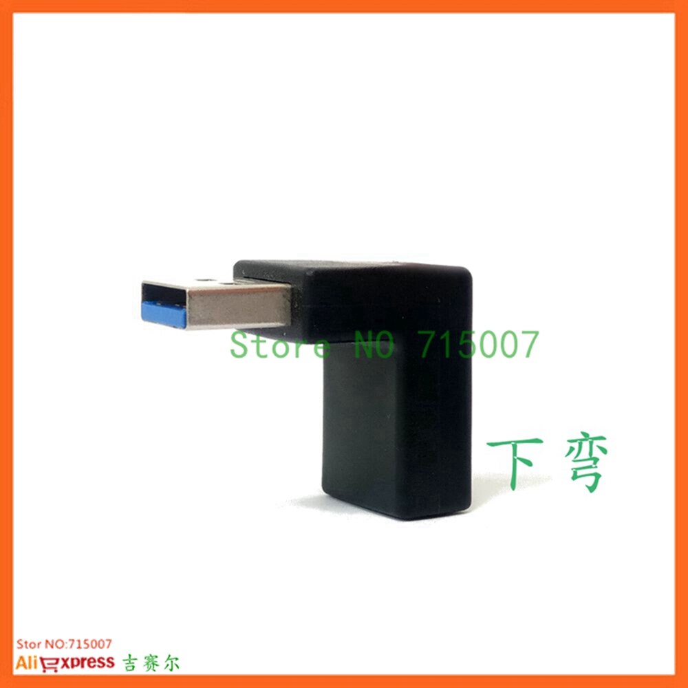90 graden verticaal links rechts omhoog omlaag schuin usb 3.0 mannelijk naar een vrouwelijk m/v adapter connector converter: Omlaag