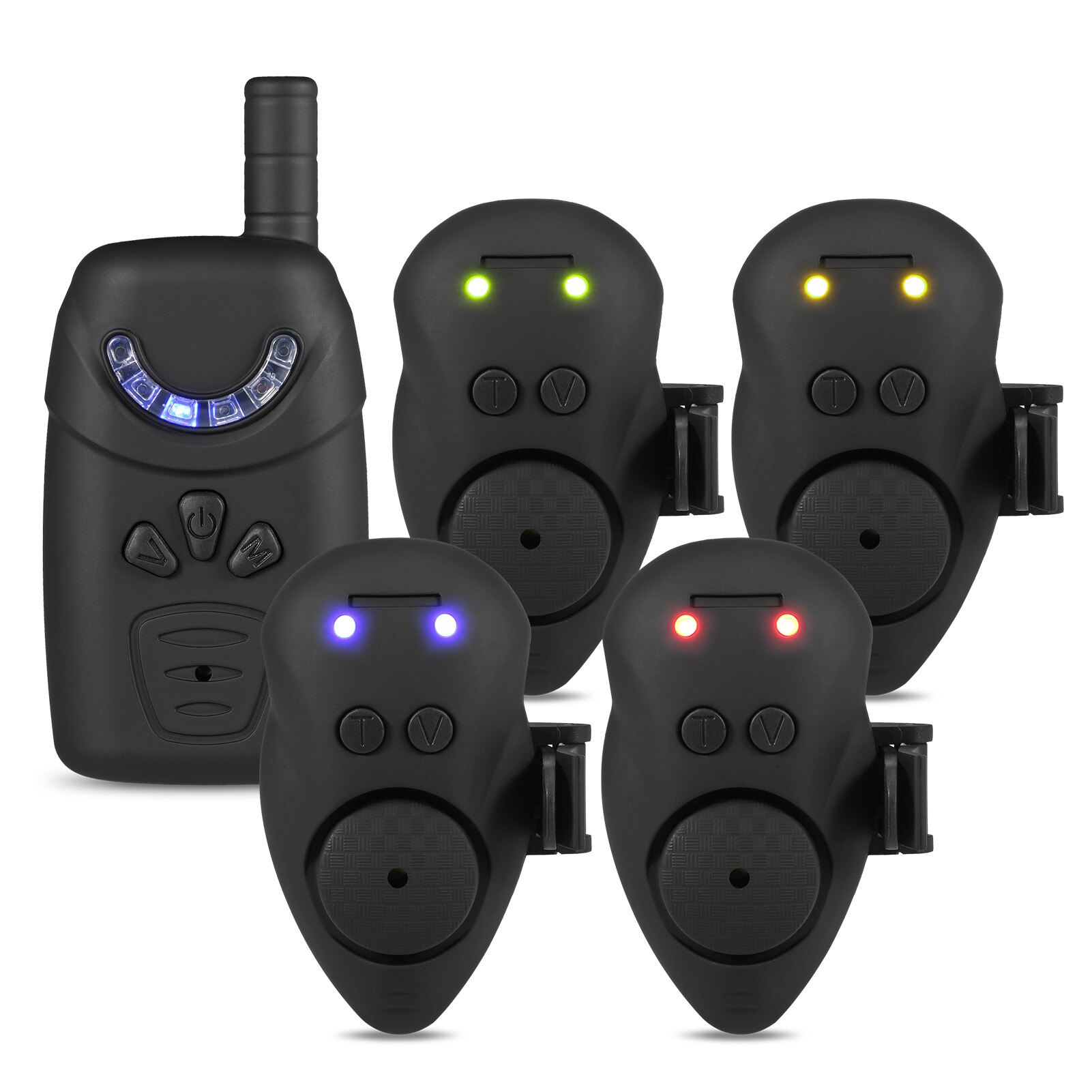 Excellent Alarm Fishing Alarm Portable Electronic Fishing Bite Alarm Night Fishing Smart Reminder Bite Alarm Night Fishing: 4pcs Alarm