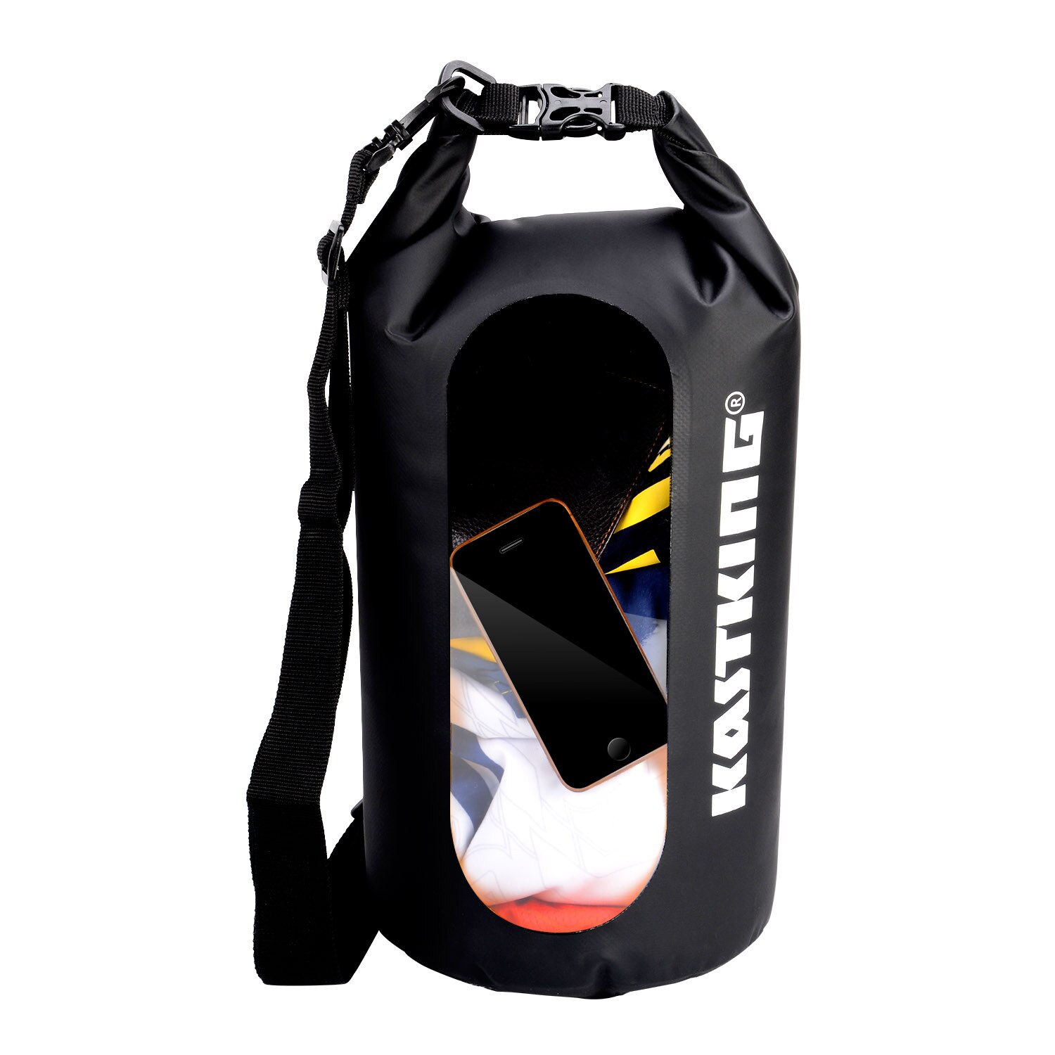 KastKing 100% Waterproof Dry Bag with Clear Window 500D PVC Material Dry Bag 10L 20L 30L For Fishing Camping Kayaking Hiking