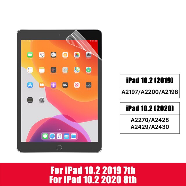 Protecteur d'écran, Film mat comme un papier pour Apple iPad 9.7 Air 2 3 4 10.5 10.9 Pro 11 10.2 7e génération: For 10.2 2019 2020