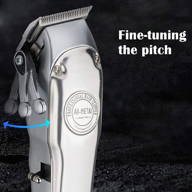 All-metal Barber Hair Clipper Electric Hair Trimmer Men Cordless Haircut Beard Shaver Magic Machine Rechargeable