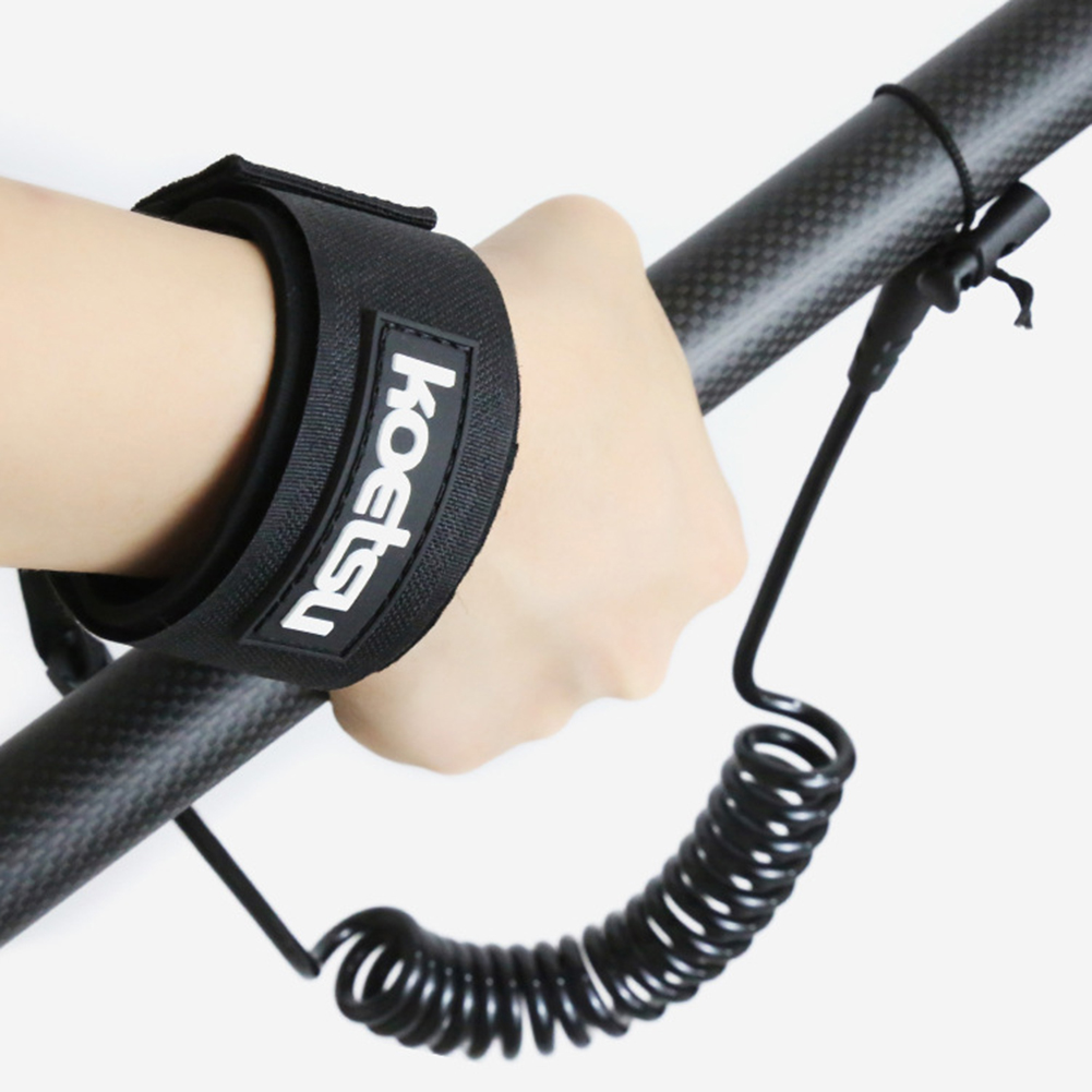 Practical Surfboard Tied Paddle Rope TPU Portable Kayak Surfboard Tied Paddle Rope Black for Paddleboards Kayaks Accessories
