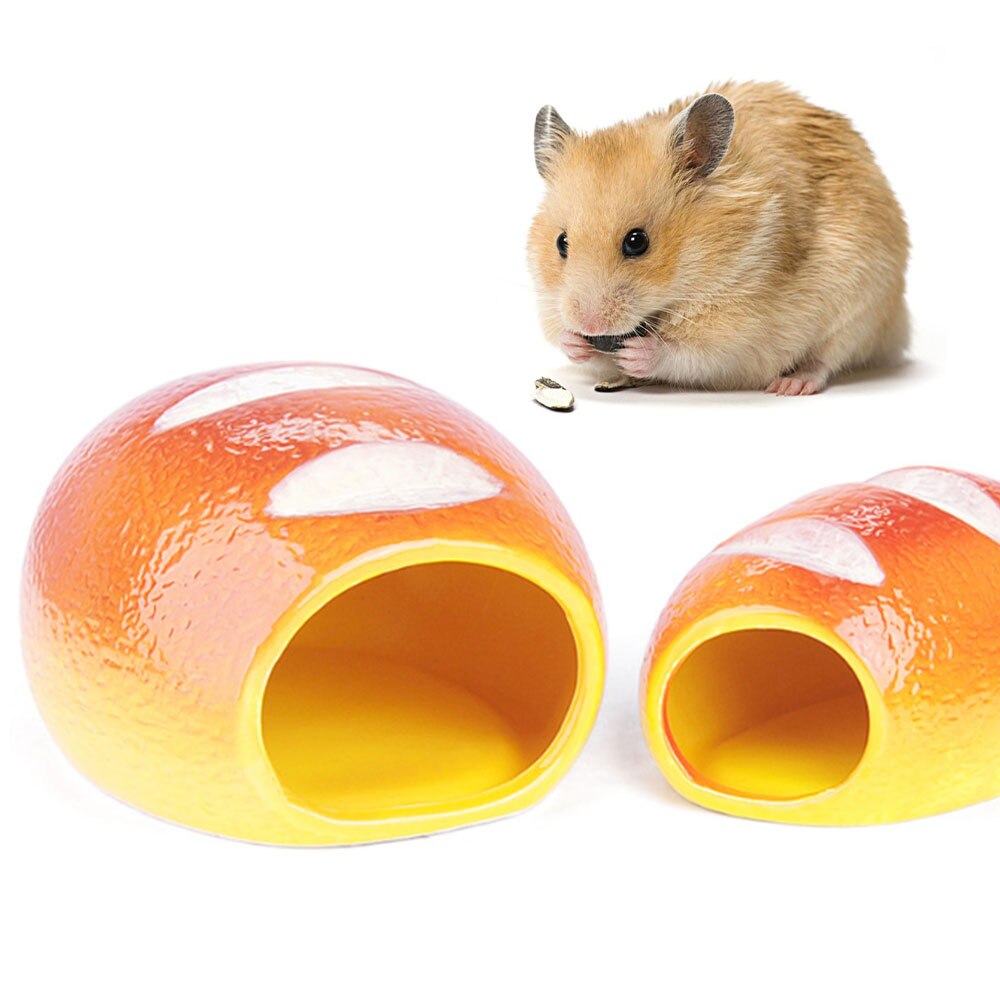 Jaula de cerámica para hámster, casa pequeña de cerámica para mascotas, nido para dormir, cama para mascotas, juguetes para rata, jaula para todas las estaciones, accesorios para el hogar