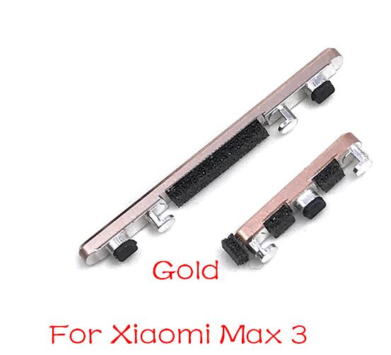 Side Power Key +Volume Button For Xiaomi Mi A2 6 6X 9 8 Lite Max Note 3 Play Parts: Mi Max 3 Gold