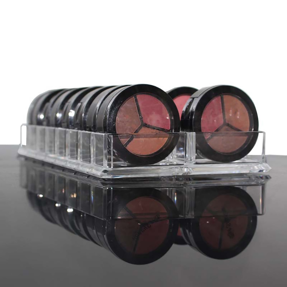 Acrylic Eyeshadow Blusher Makeup Organizer 16 Spac... – Grandado