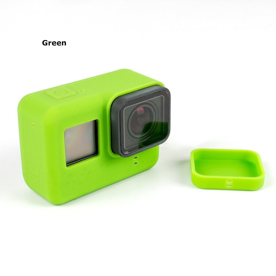 PATCHSKY Siliconen Case voor Gopro Hero 7 6 5 ) zwart Action Camera Body Case + Beschermende Lens Cap voor Go pro gopro5 gopro7