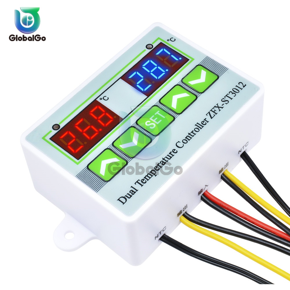 Controlador de temperatura, interruptor, timbre para corrección de temperatura, alarma ST3012, termómetro, termostato para incubadora de aire acondicionado