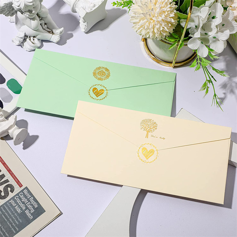 Autocollants de coeur bronzant clair, enveloppe ronde, étiquettes de bancs, carte d'invitation de fête de mariage, étiquettes de décoration de , 100 po, 1.26 pièces