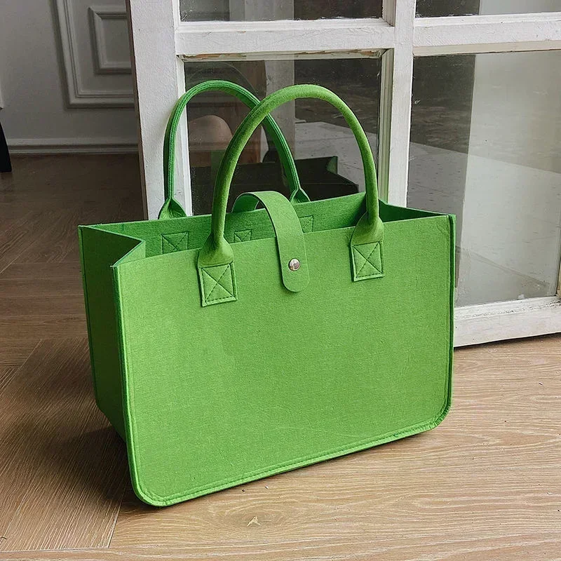 Neue Einkaufshandtasche für Damen, 2023, große Kapazität, offen, modisch, Filz, Einkaufs-Tragetasche, gewebte Tasche, Online-Einkaufen, China