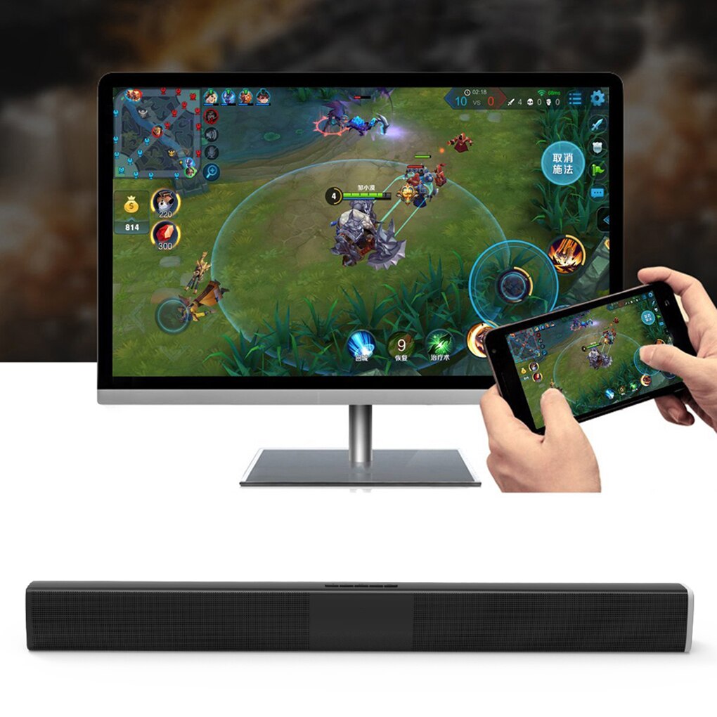 20W Wireless Colume Bluetooth Speaker TV Soundbar Stereo Sound Home Theater Sound Bar