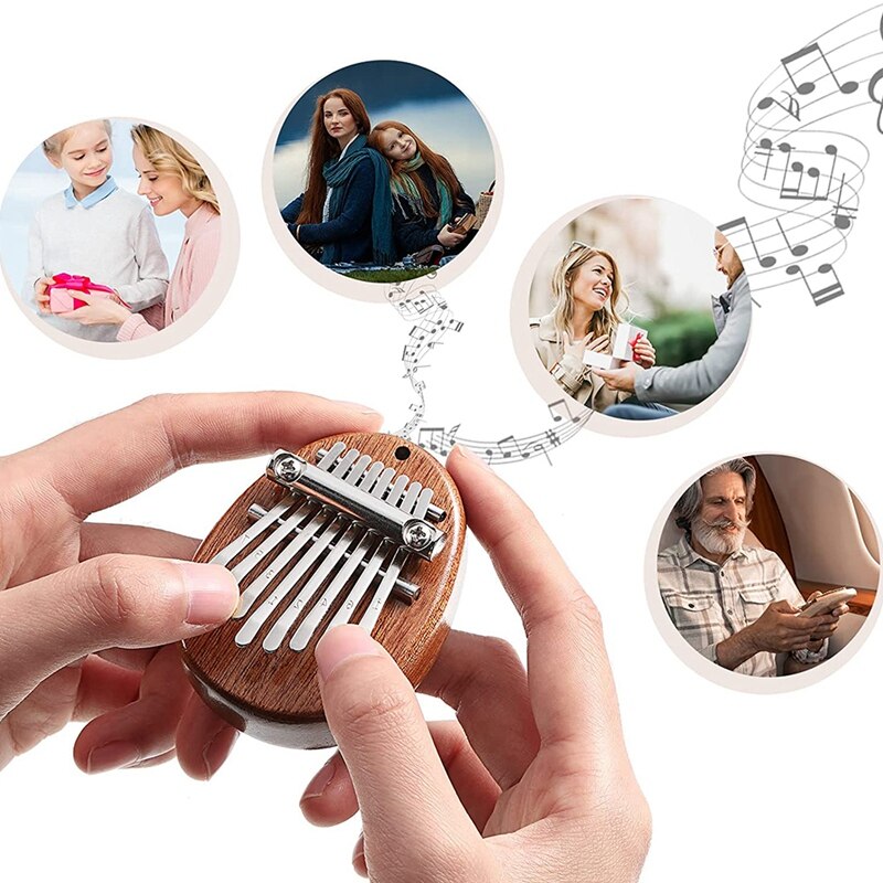Mini Piano à pouce Portable, 3 paquets, 8 touches, Mini Piano de poche pour enfants et adultes, Instrument, accessoire