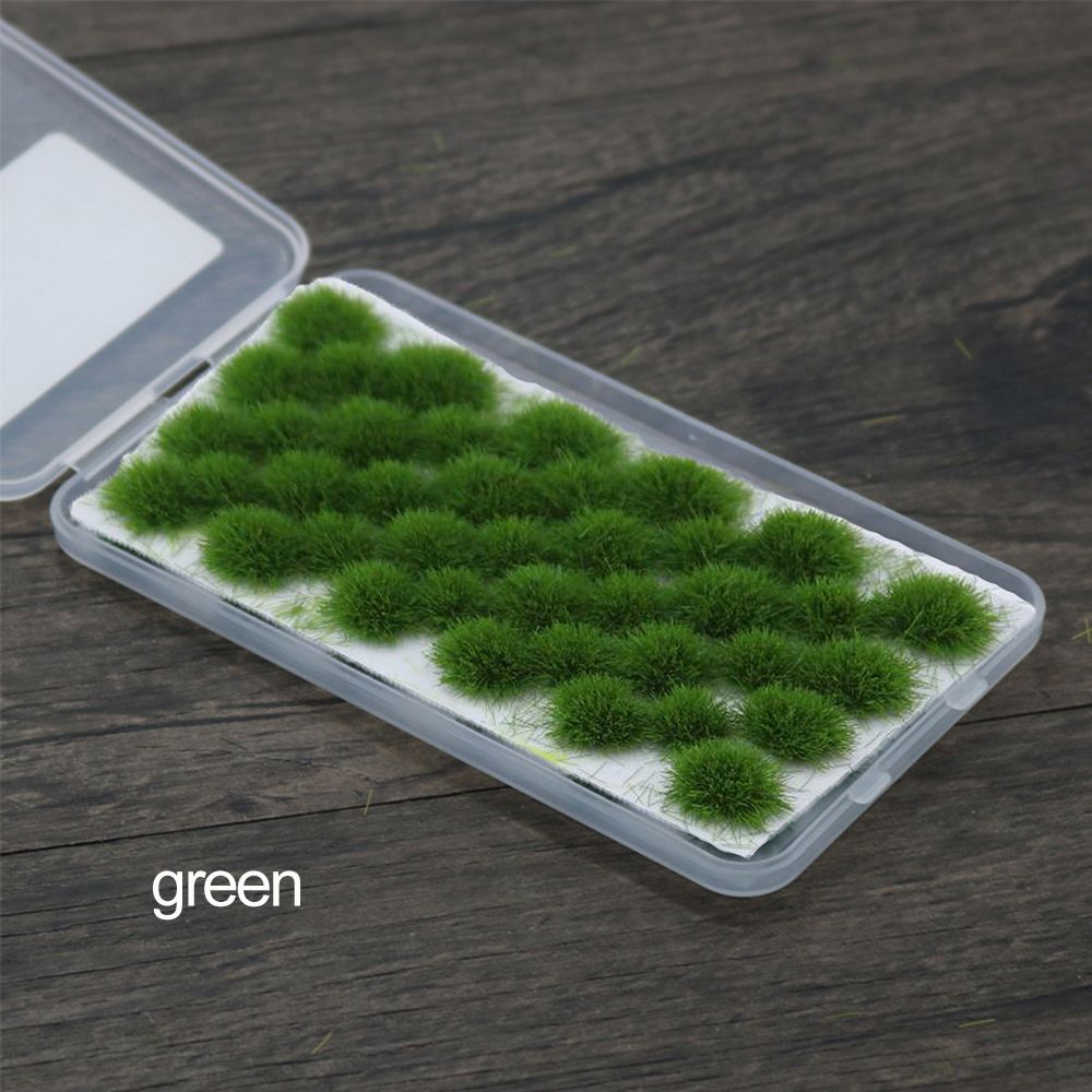 5mm Railway Wild Micro Landscape Terrain Wargame Model Artificial Grass Cluster Static Grass Tuft Scenery Modeling: green