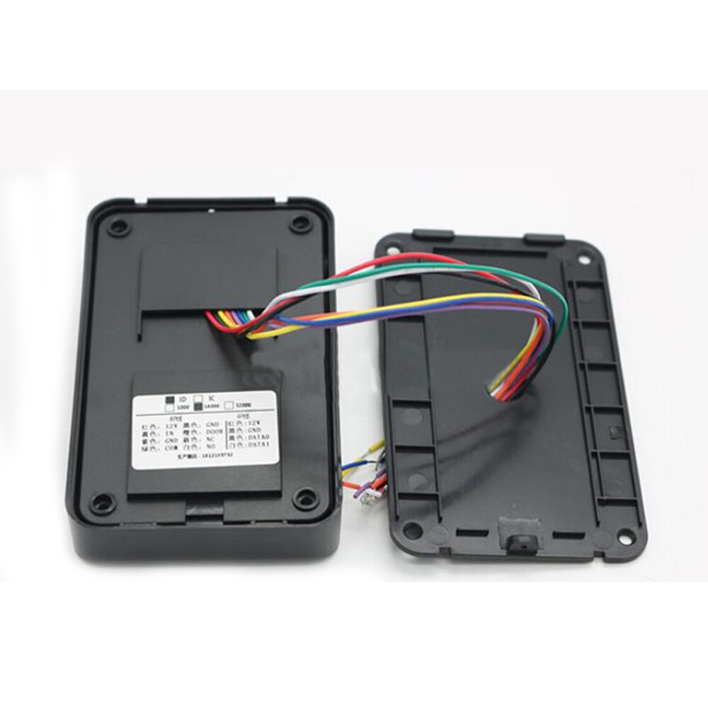 Rfid-kaartlezer toegangscontrole machine waterdicht 13.56 mhz /125 khz proximity kaart toegangscontrole lezer wiegand 34 ip65 lezer